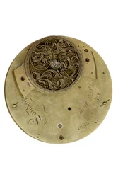 De achterplaat van de Cumming-klok, c.1767